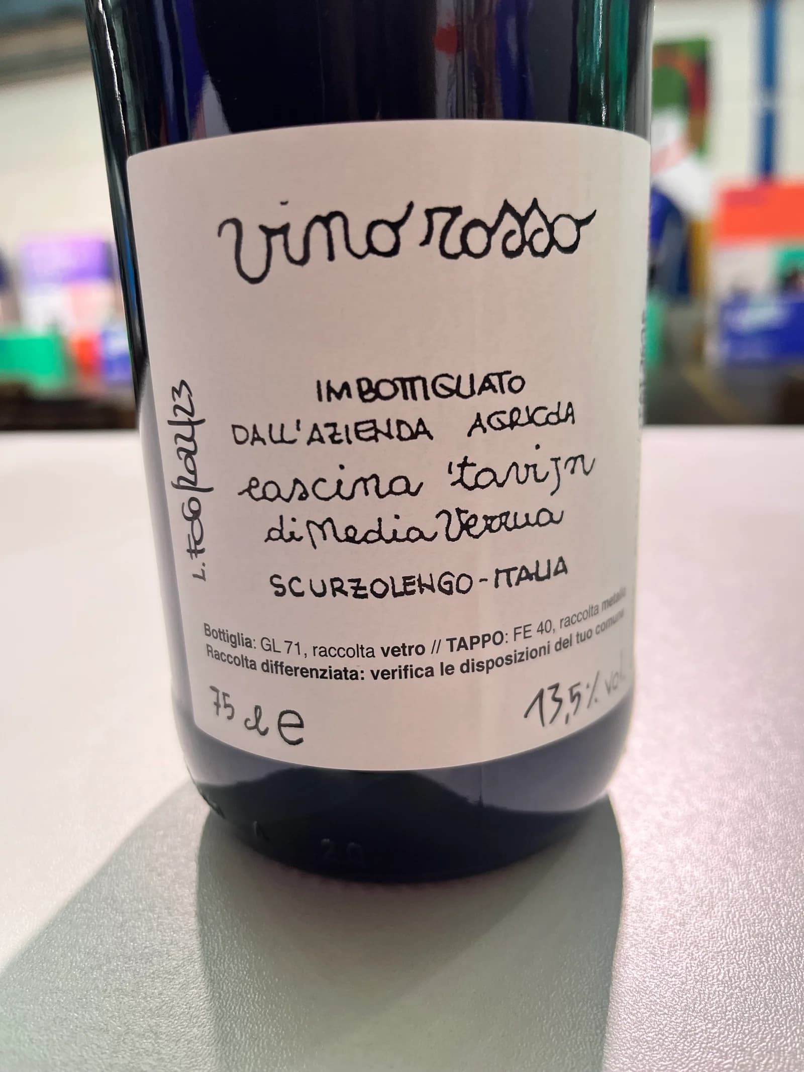 Cascina 'Tavijn Vino Rosso 2022