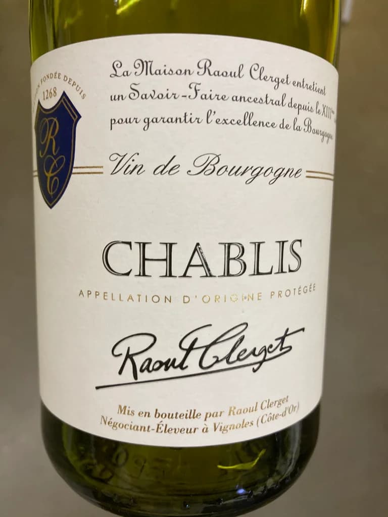 Raoul Clerget Chablis 2018