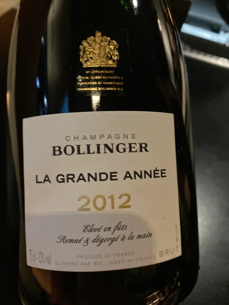 Bollinger La Grande Année 2012