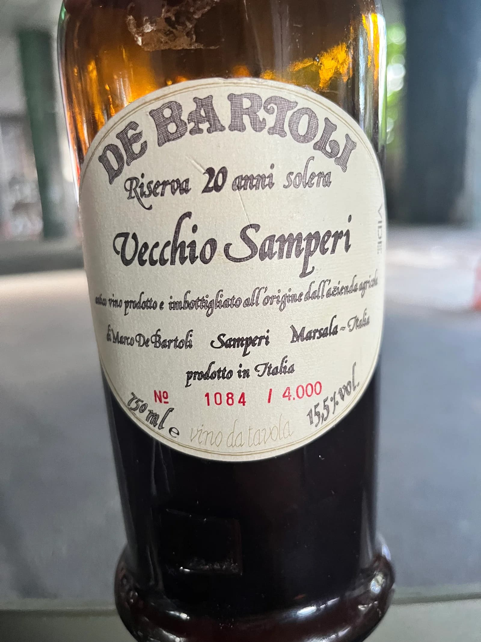 Marco De Bartoli Vecchio Samperi Riserva 20 Anni Solera
