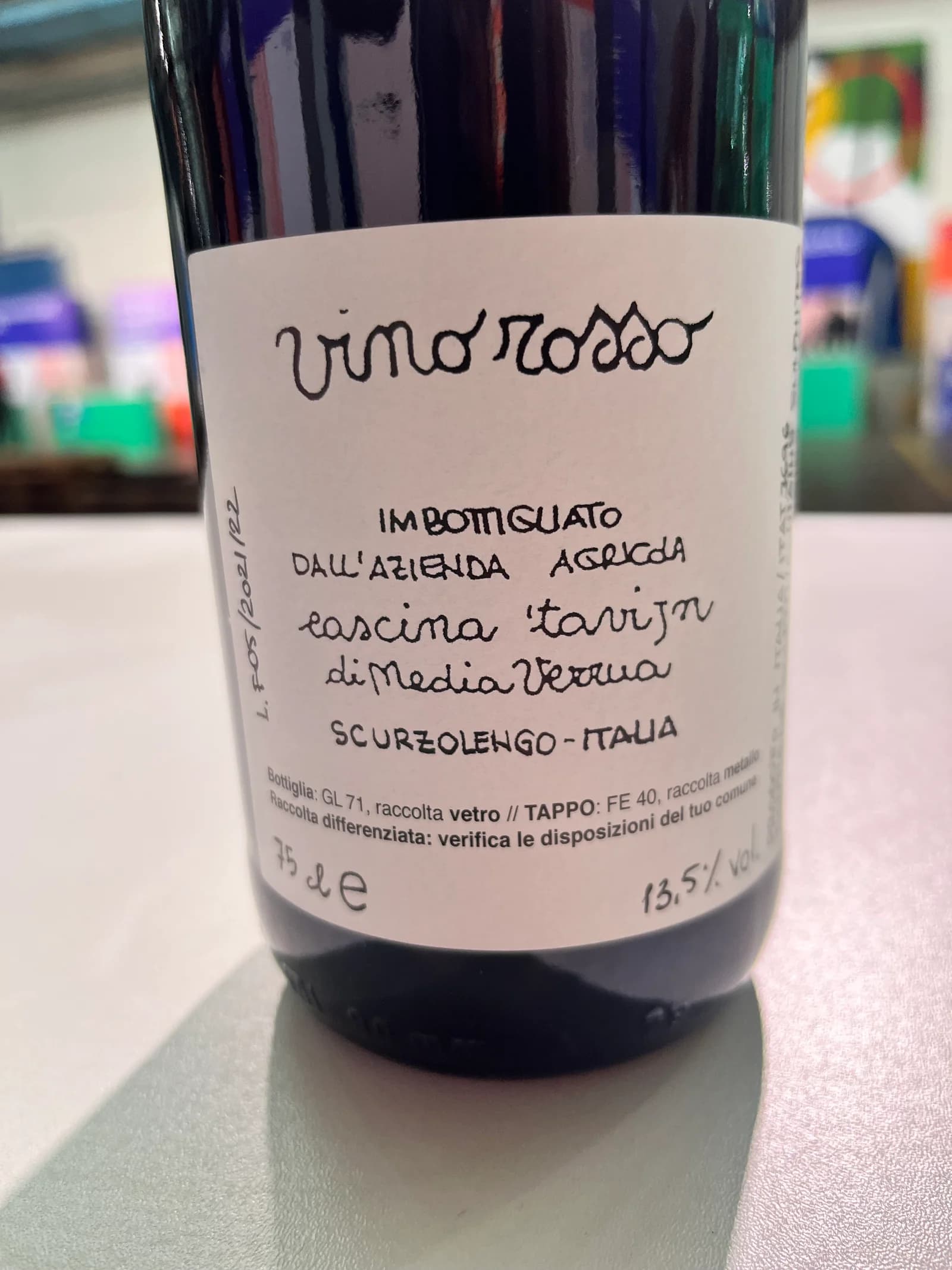 Cascina Tavijn Vino Rosso 2021