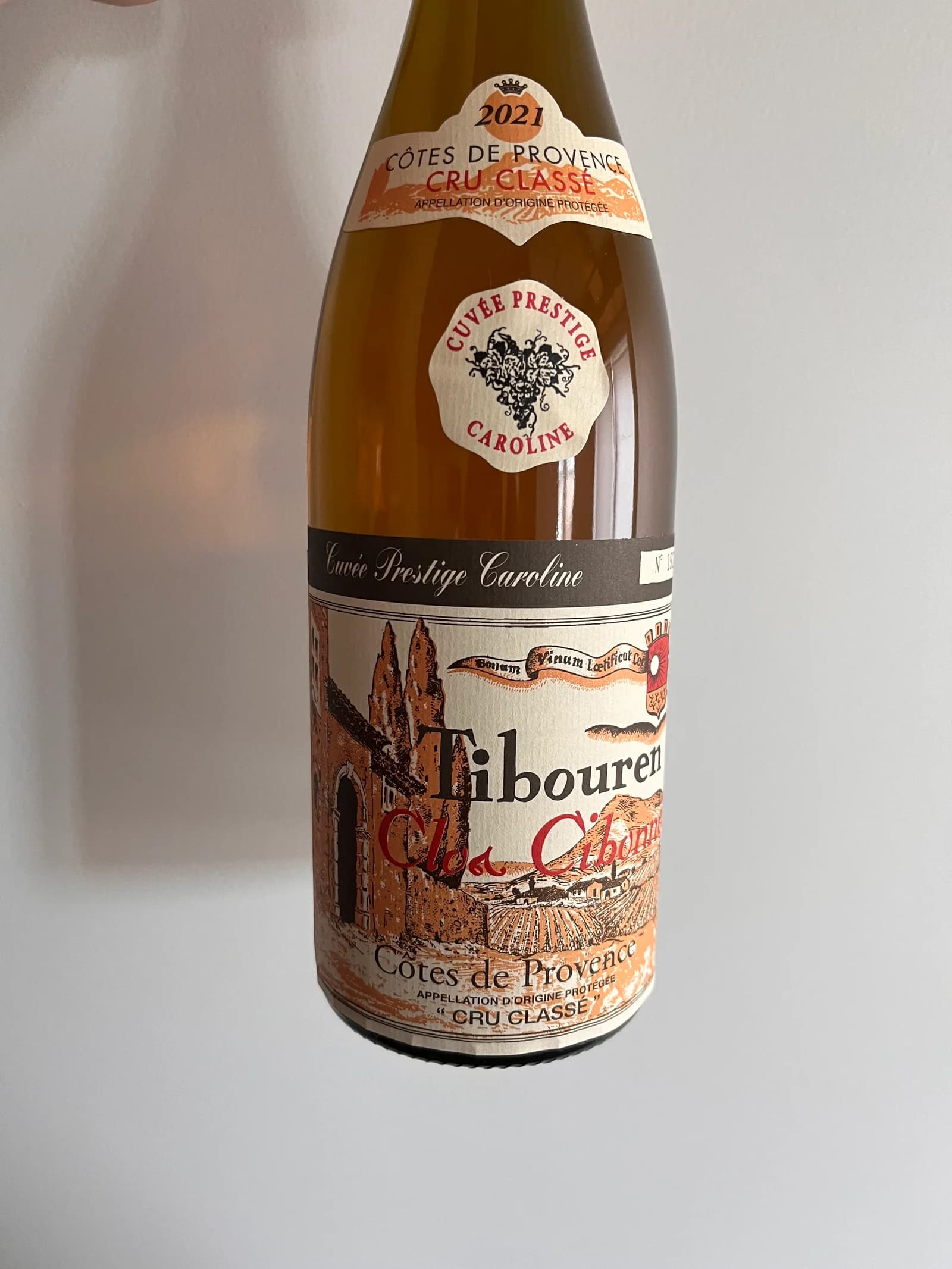 Clos Cibonne Cuvée Prestige Caroline Tibouren Rosé Cru Classé 2021