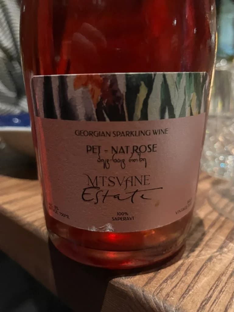Mtsvane Estate Pet-Nat Brut Rosé Saperavi 2022