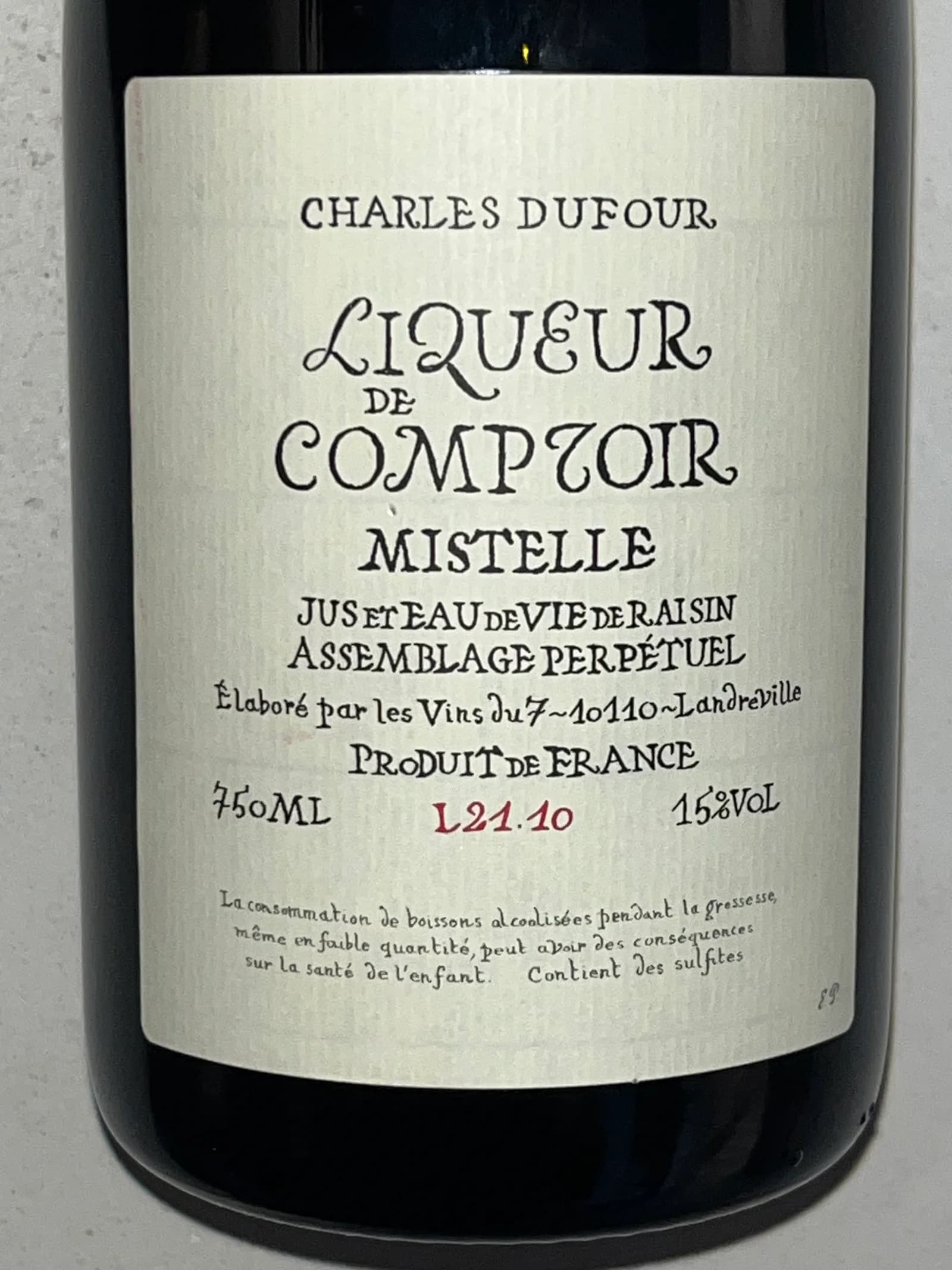 Charles Dufour Liqueur De Comptoir Mistelle