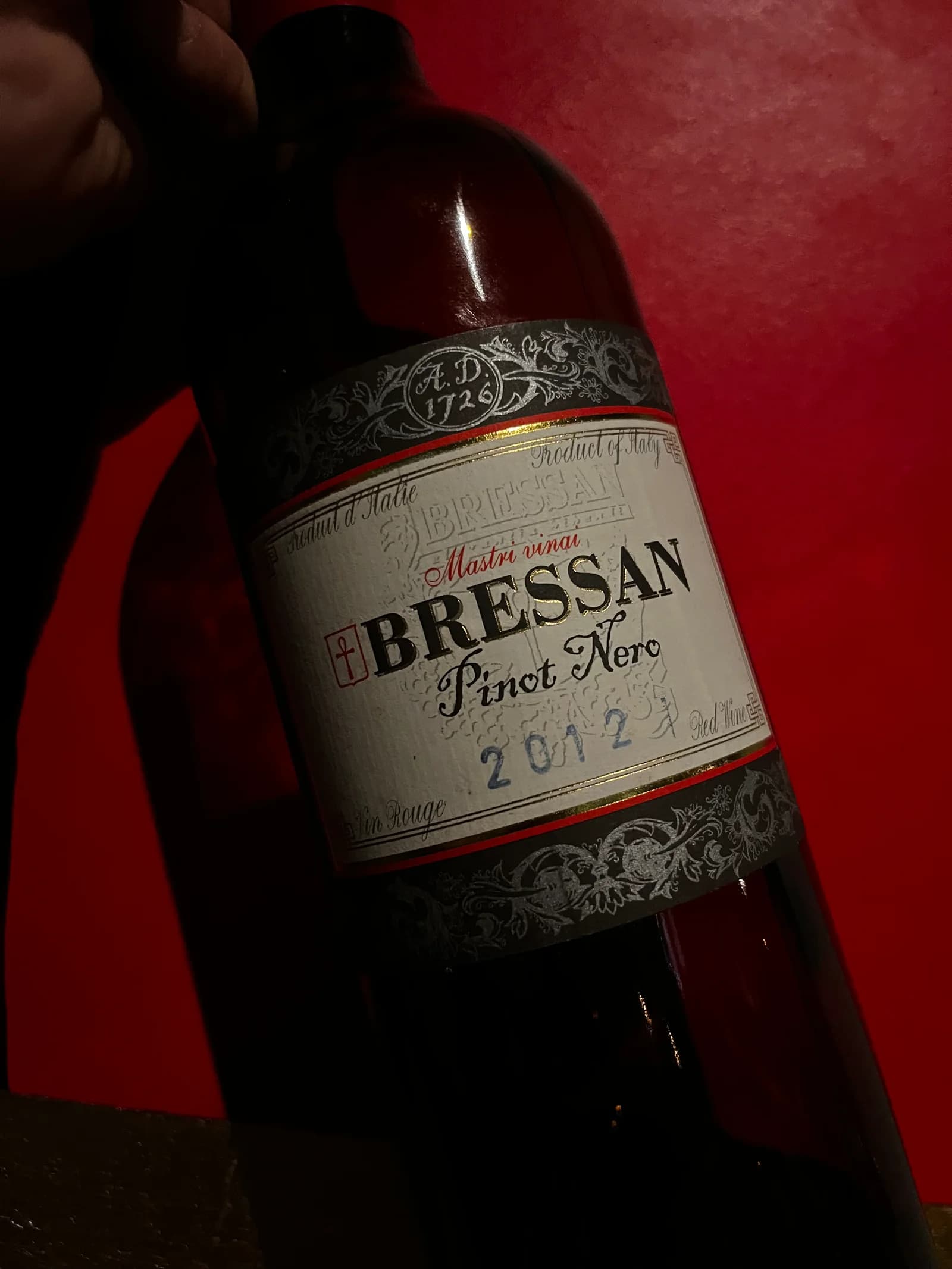 Bressan Pinot Nero 2012