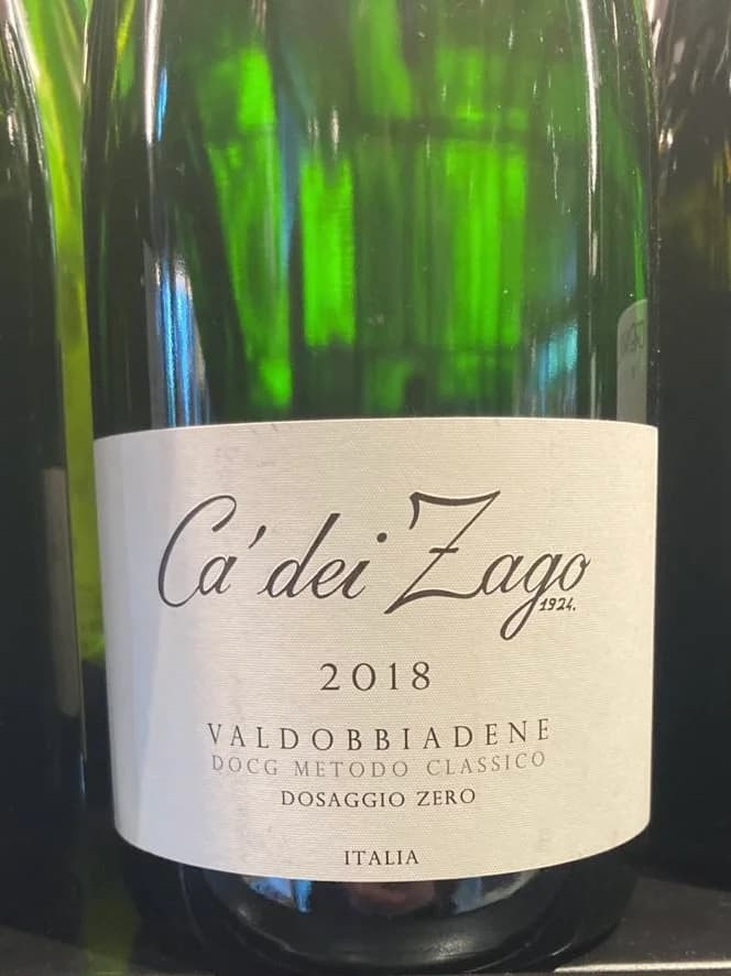 Ca Dei Zago Valdobbiadene Metodo Classico Dosaggio Zero 2018