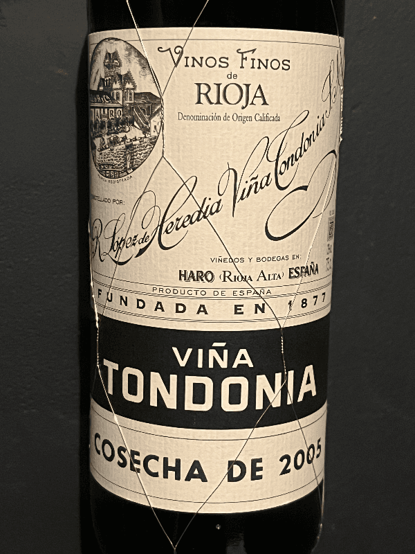 R. López de Heredia Viña Tondonia Tinto Gran Reserva 2005