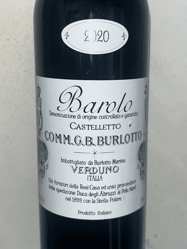 Comm. G.B. Burlotto Barolo Castelletto 2020