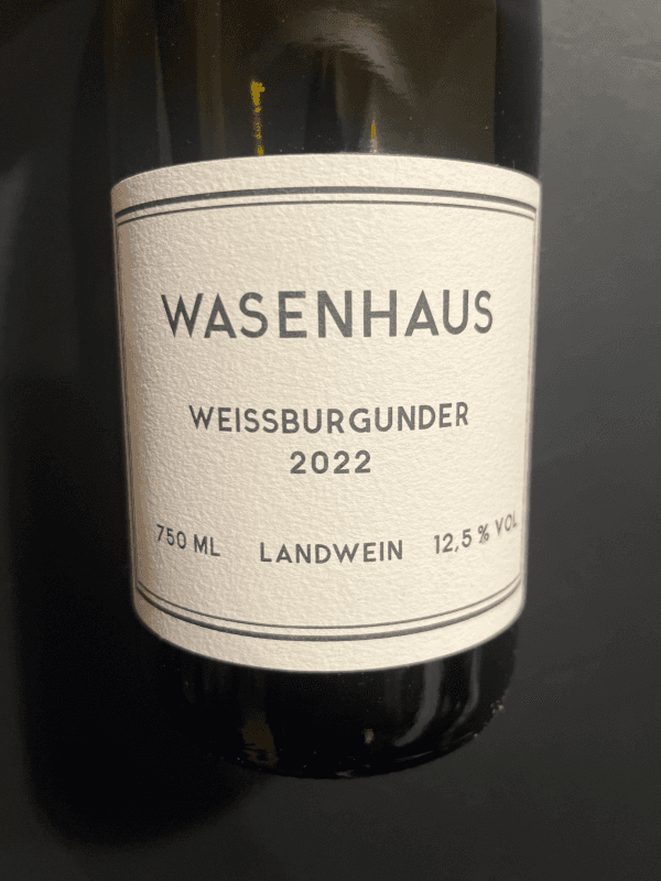 Wasenhaus Weissburgunder 2022