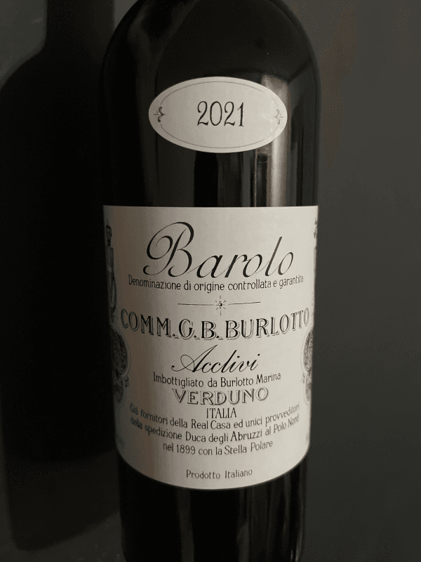 Comm. G.B. Burlotto Barolo Acclivi 2021