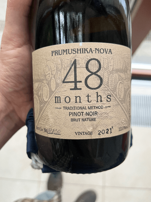 Frumushika-Nova Pinot Noir Traditional Method Brut Nature 48 months 2021