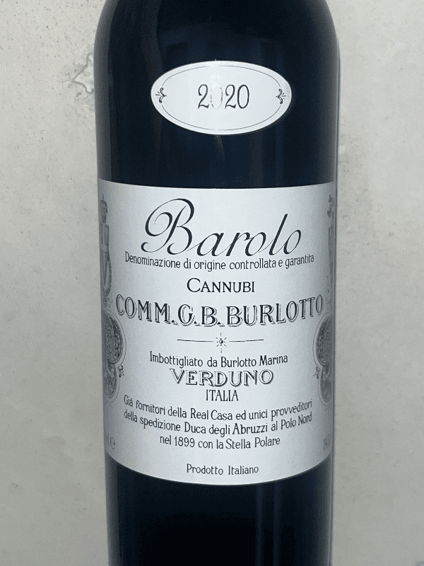 Comm. G.B. Burlotto Barolo Cannubi 2020